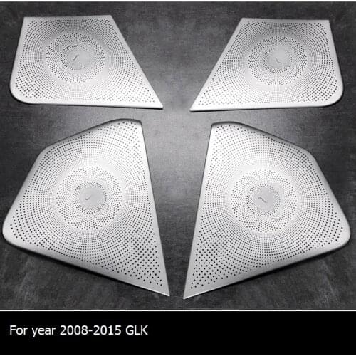 For 2008 2009-2012 2013-2015 GLK 305 X204 Mercedes-Benz car door audio speaker decoration cover sticker car accessories