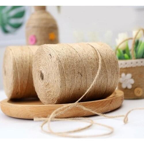 500meters 2mm Wide Jute Twine Natural Jute String for Artworks, DIY Crafts Gift Wrapping Twine