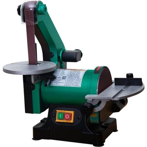 AC 220V Electric Belt Sander Tool Sharpener Knife Grinder Polishing Machine 125MM Abrasive Disc Grinding Machine 2850RPM 370W