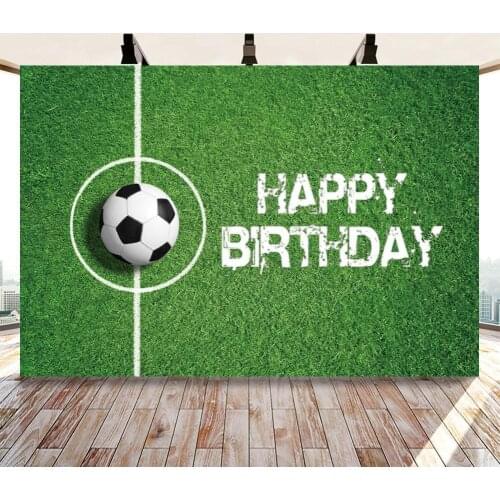 Football Field Boy Birthday Party Photo Background Sportsman Champion Celebration Room Decor Poster Backdrops Photography