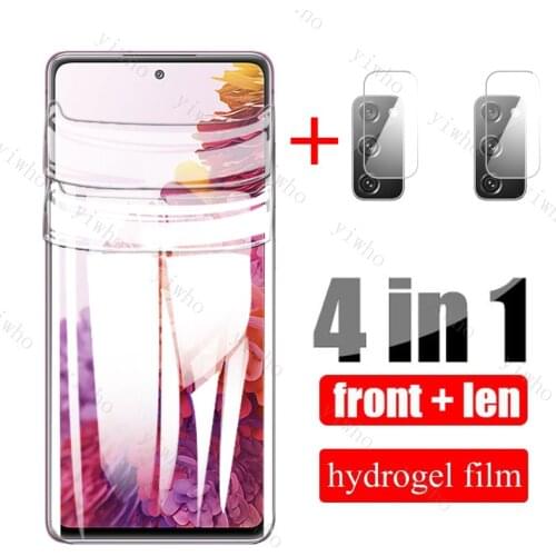Hydrogel Film For Samsung Galaxy S20 FE Glass Camera Protector On For Samsung S20FE Safety Front Screen Tempered glass S 20 FE