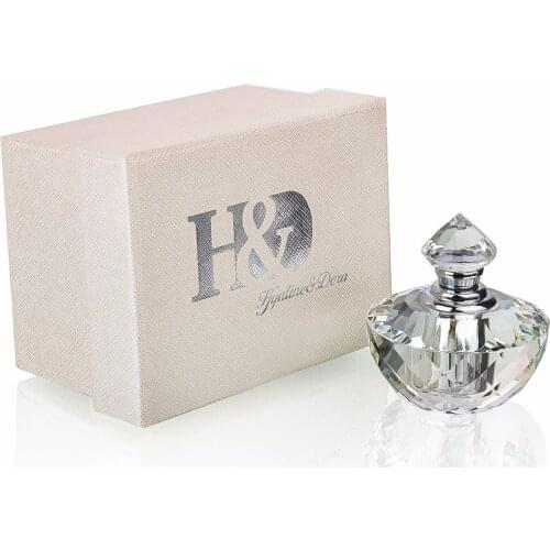 H&D 2ml Crystal Glass Art Decor Vintage Style Perfume Bottles Empty Glass Refillable Bottle For Travelling Home Wedding Decor