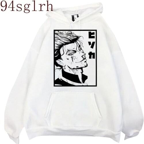 Hunter X Hunter Killua Hisoka Hoodies Unisex Funny Cartoon Graphic Manga Hoody Men Aesthetic Cool Japanese Anime Sweatshirt Male