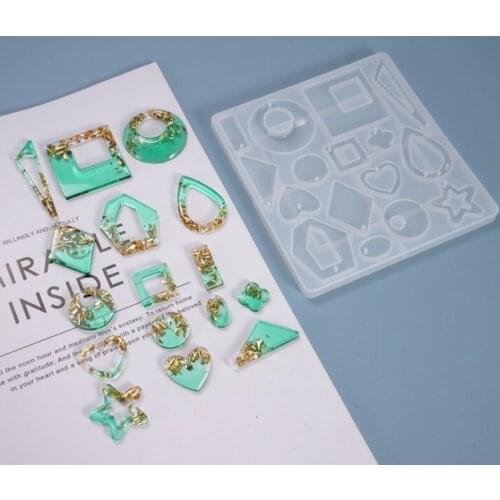 Custom Silicone Casting Mold Resin Mould For DIY Necklace Keychain Crystal Epoxy Resin Jewelry Making