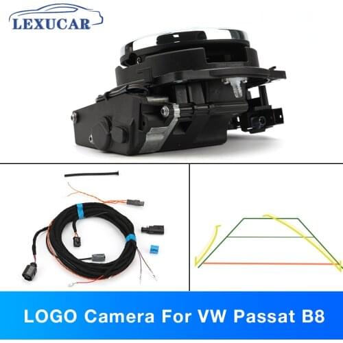 OEM LOGO Camera for VW Passat B8 T-ROC POLO 6C Badge Rear View Camera Steering Wheel Controls Dynamic Track Reverse Camera