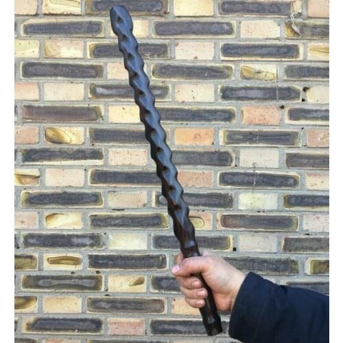 Red light sandalwood hardwood short stick, martial arts whip mace fitness Kung Fu stick
