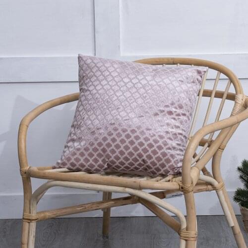 Lingge Velvet Cushion Cover Home Decor For Sofa Chair Pillowcase Solid Color Pillow Case 45x45cm New High Quality