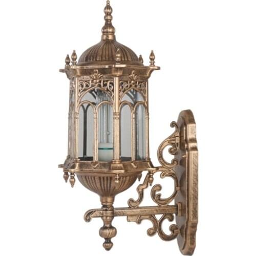 Outdoor Super Bright Wall Lamp Aisle European Style Garden Wall Lamp Waterproof Simple Retro Villa Balcony Corridor Wall Lamp