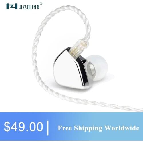 HZSOUND Heart Mirror 10mm Driver Unit In Ear Headphone CNC HIFI Headset DJ Monitor Earphone Earbuds with 2Pin 0.78mm OFC Cable
