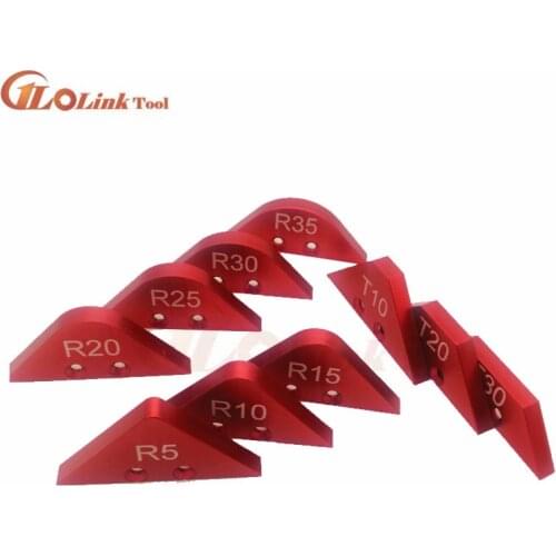 Aluminium Alloy Trimming Machine Fillet Gauge Trimming Machine Angled Ruler R T Gauge Carpenter Woodworking Tool Set