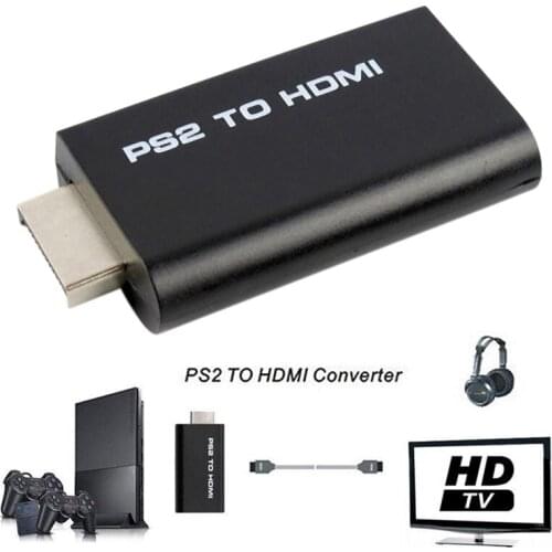 For PS2 to HDMI 480i/480p/576i Ypbpr USB 5V Audio Video Converter Adapter with 3.5mm Audio Output Support All PS 2 Display Modes