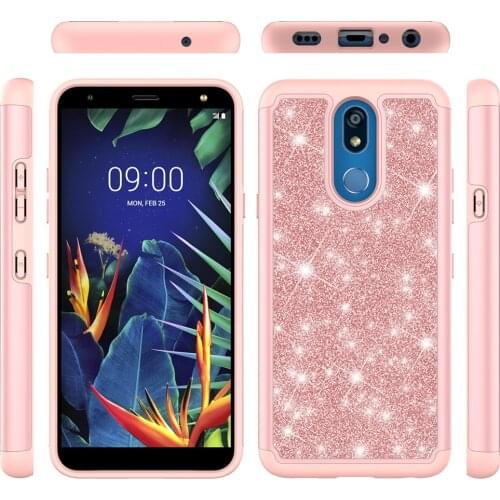Shockproof Case for LG K40 K12+ X4 2019 Glitter Luxury Back Phone Protective Cover For LG K12 Plus LMX420EMW Silicone Capas