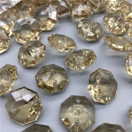 Transparent Ornament Accessories 15mm Diamond Pointed Bottom Lighting Accessories Acrylic Scattered Beads jewelry making