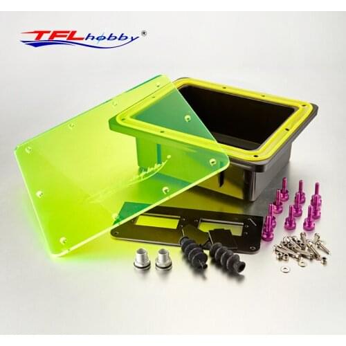 Remote control ship model equipment compartment Waterproof rudder frame 26CC 30CC