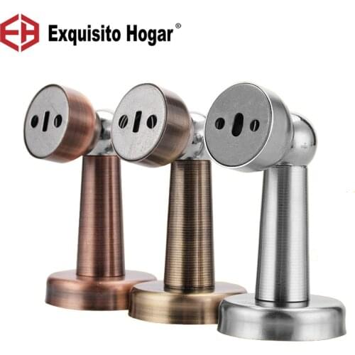 Stainless Steel Gate Extended Strong Magnetic Wall Suction Toilet Bedroom Door Stops Touch Hardware Fitting
