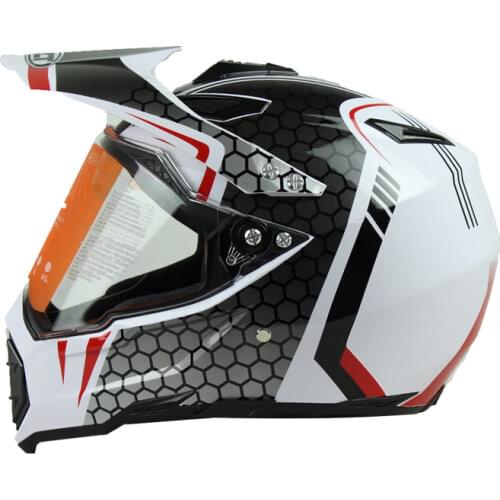WLT Motorbike Motocross Helmets Men ATV MTB DH Downhill Dirt bike Off-road Racing Helmets Full face Motorcycle Helmet Lens Visor