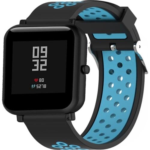 Silicone Sport Strap For Xiaomi Huami Amazfit Bip Youth Smart Watch 20MM Silicone Replacement Band Bracelet Smart Accessories