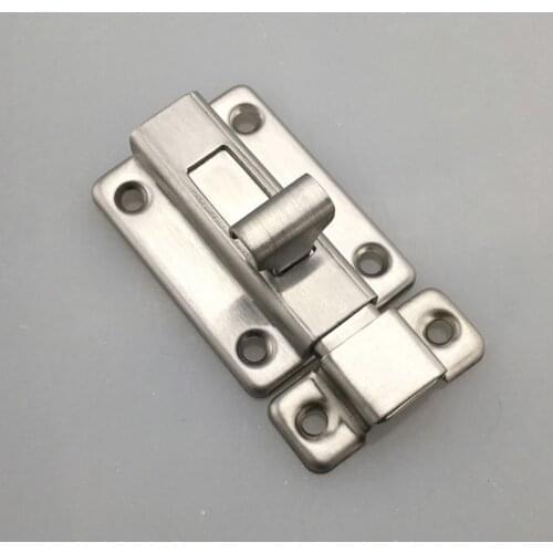 2/2.5/3/4inch Stainless Steel Door Latch Barrel Bolt Latch Hasp Stapler Gate Lock Safety Easy To Install for bathroom washroom