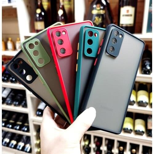 Camera Protector Translucent Matte Case for Samsung Galaxy S21 Ultra Cover Skin Feel Case for S21 Plus S20 S21 FE Note 20 Ultra