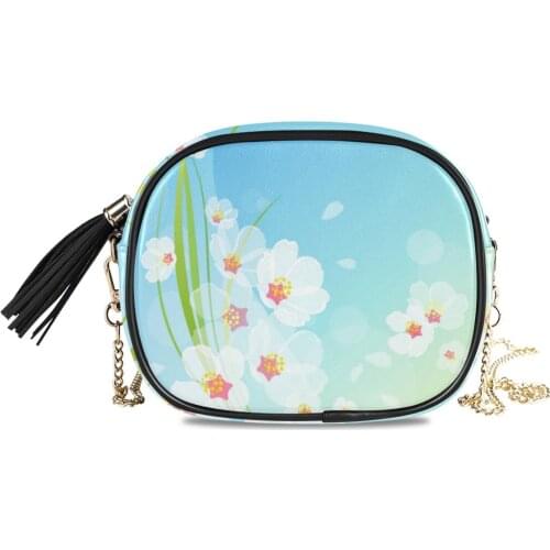 Chains Shoulder Bags for Women 2020 Luxury Cherry blossom Cross Body Bag Female Crossbody Bag Travel Handbags Lady Party Clutch