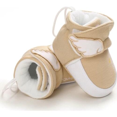 Baby Boys Girls Winter Snow Boots Cashmere Cotton Shoes Infants Warm Anti-slip Booties 0-18 Months