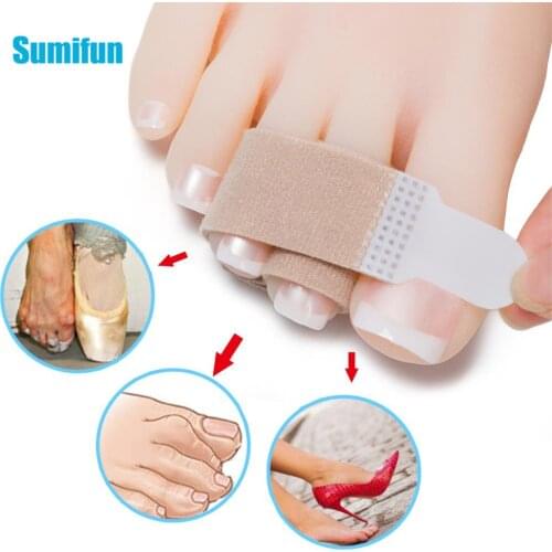 Hammer Elastic Toe Separator Corrector Wrap Splints Tape for Overlapping Toe Hand Protector Cushioned Bandages Foot Care Tool