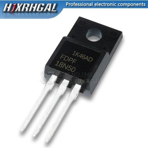 10pcs FDPF18N50 18N50 TO-220F