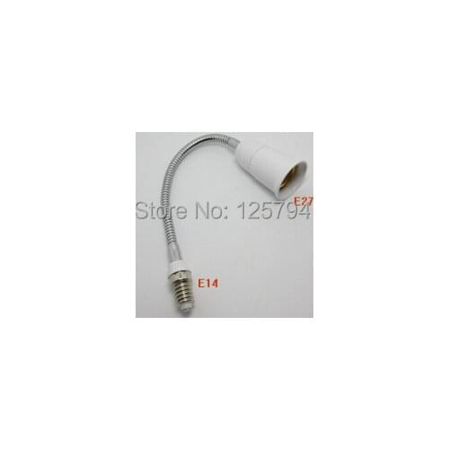 2pcs/lot free shipping E14 to E27 lamp base Adapter Screw lamp holder E27 to E14 18/28/38/48/58cm Extended lamp holder
