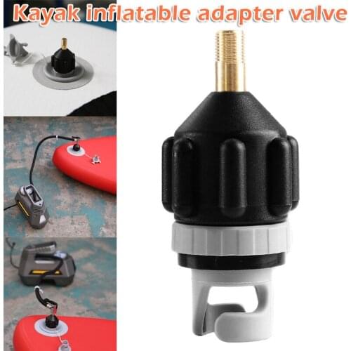 Rowing Boat Air Valve Adaptor Sup Board Kayak Pump Adapters Inflatable Air Valve Attachment Kayak Accessory Parts kayak boat DO2