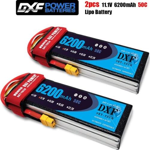 DXF 3S 11.1V 6200mah 50C-100C Lipo Battery 3S XT60 T Deans XT90 EC5 For FPV Drone Airplane Car Racing Truck Boat RC Parts