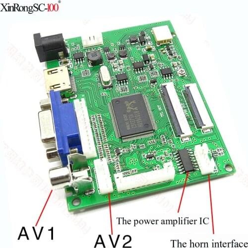 Car 7 "8" 9 "can connect the speaker 40PIN 50PIN universal with power amplifier high brightness LCD driver board