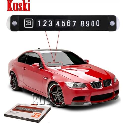 Car Styling Temporary Parking Card Sticker For Audi A3 A4 B6 B8 B7 B5 A6 C5 C6 Q5 A5 Q7 TT A1 S3 S4 S5 S6 S8 MG 3 ZR Accessories