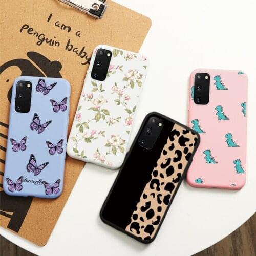 For Samsung Galaxy S20 Plus Ultra Case Soft Silicone Cover For Samsung s20plus s20+ s20ultra S 20 Flower Leopard Funda Coque Bag