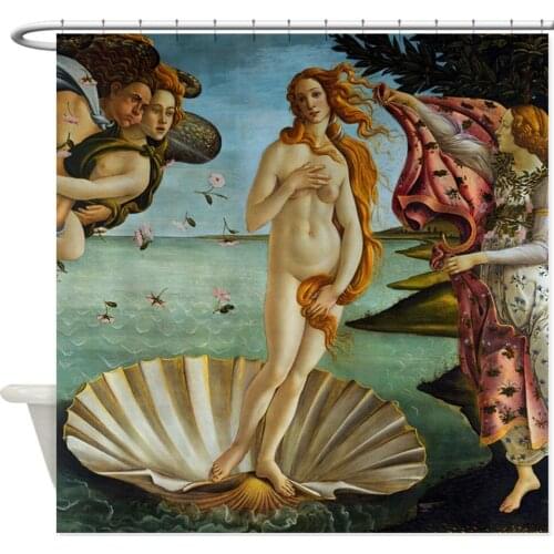 Botticelli Birth of Venus Decorative Fabric Shower Curtain
