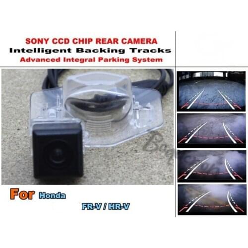 For Honda FR-V FRV / MR-V MRV Smart Tracks Chip Camera / HD CCD Intelligent Dynamic Parking Car Rear View Camera