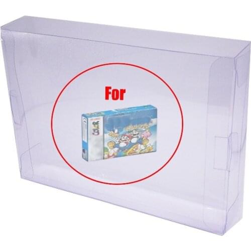 H 100pcs Clear Blue Game Cartridge Protector Boxes Sleeve cases for GameBoy Advance Coor GBA GBC Cartridge Box