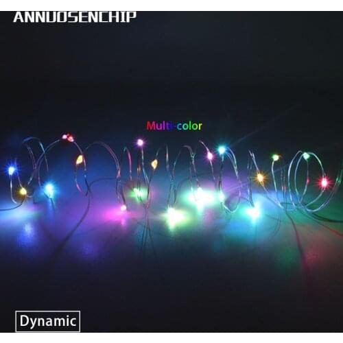 Hit 1M 2M 3M LED Creative 7 Color Button Battery Box of Copper Lamp Series Mini Small Decorative lights