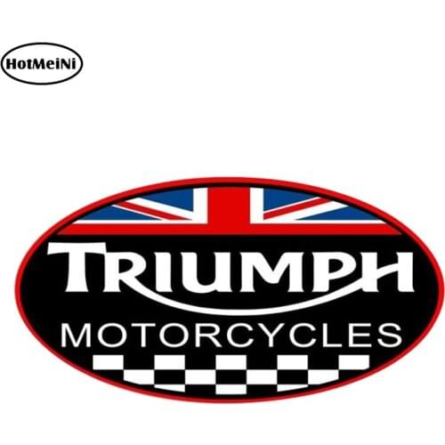 HotMeiNi 13cm x 6.9cm TRIUMPH Sticker Funny Car Reflective Decal Waterproof Car Stickers Car Styling