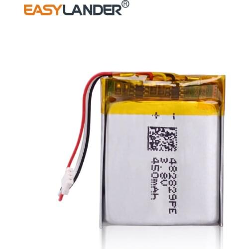 3.7V lithium polymer battery 482829 450mAh MP3 MP4 GPS Bluetooth lithium batteries small stereo GPS Registrar Recorder DVR