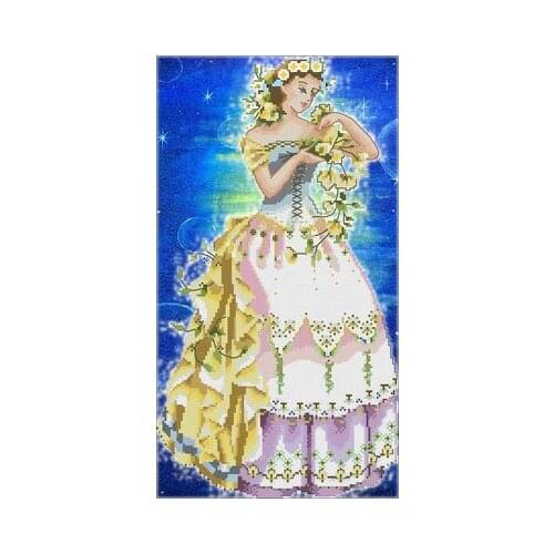 25-MD-60 Embroidery Kits Needlework High Quality Beads Partial Crystal Beaded Cross Stitch Hobby & Crafts Beadwork