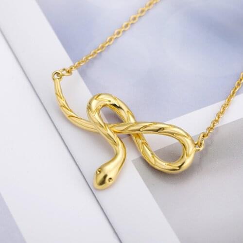 Stainless Steel Snake Necklace for Women Aesthetics Animal Collares Choker Pendant Necklaces Jewellery Bijoux Femme Gifts