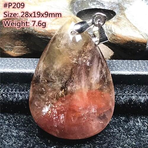 Natural Red Auralite 23 Pendant For Women Men 28x19x9mm Canada Crystal Healing Beads Reiki Silver Energy Gemstone Jewelry AAAAA