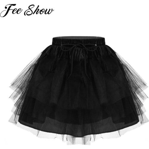 Kids Underskirt for Flower Girls Dresses Petticoats A-line Pleated Crinoline Girls Wedding Petticoat Children Ballet Tutu Skirt