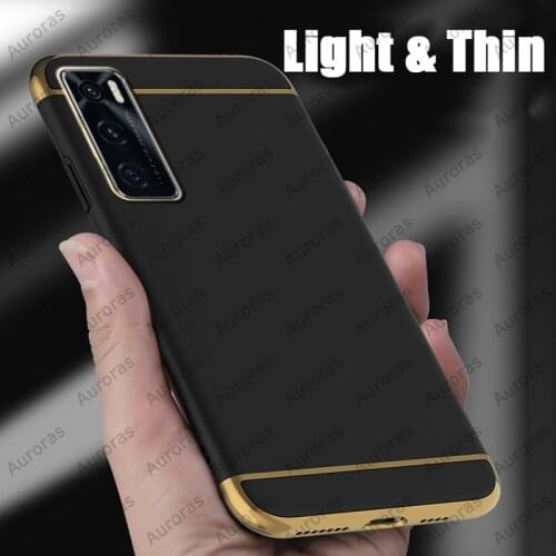 Auroras Case For vivo V20 SE Full Protection Phone Case Shockproof Luxury Frame Plating For VIVO V20SE Cover
