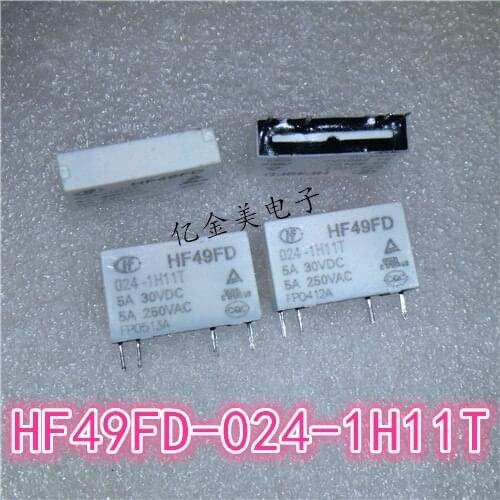 Relay HF49FD-024-1H11T 4-pin 24VDC HF49FD-024-1H11