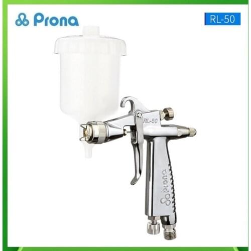 Prona RL-50 Round Pattern Hand Manual Spray Gun Low-Pressure Mini Painting Gun With Cup For Paint Repair Pneumatic Tool