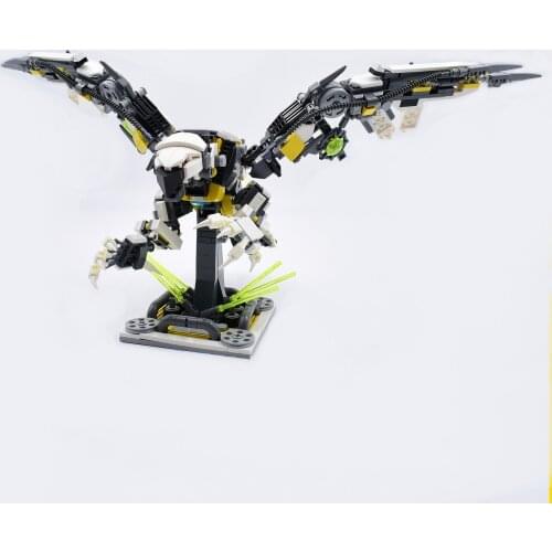 DIY MOC building blocks assembling plastic toy mechanical alien series blast bird 2 generation creative mech for children gifts