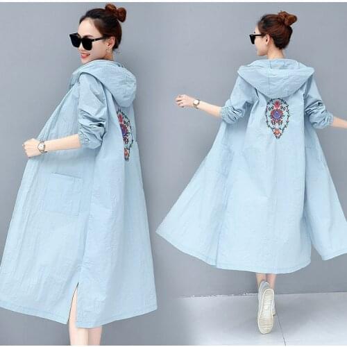 Suofun Casual Literature And Art Hooded Sunburn Cream Clothing Women Middle Lent And Summer Dunne Windjack Jas Born Vest