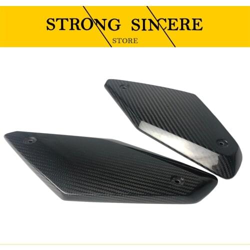 Cubierta lateral de fibra de carbono para motocicleta, protección frontal, Protector de pandel lateral para CB650R cb650r 2019-2
