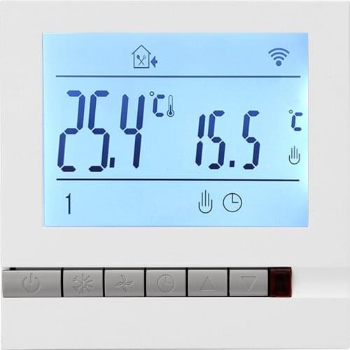 WiFi Smart Thermostat Temperature Controller Intelligent LCD Programmable Inddor Thermostat Room Temperature Controller WiFi